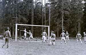 Fotboll på 50-talet vid Hobbylokalen